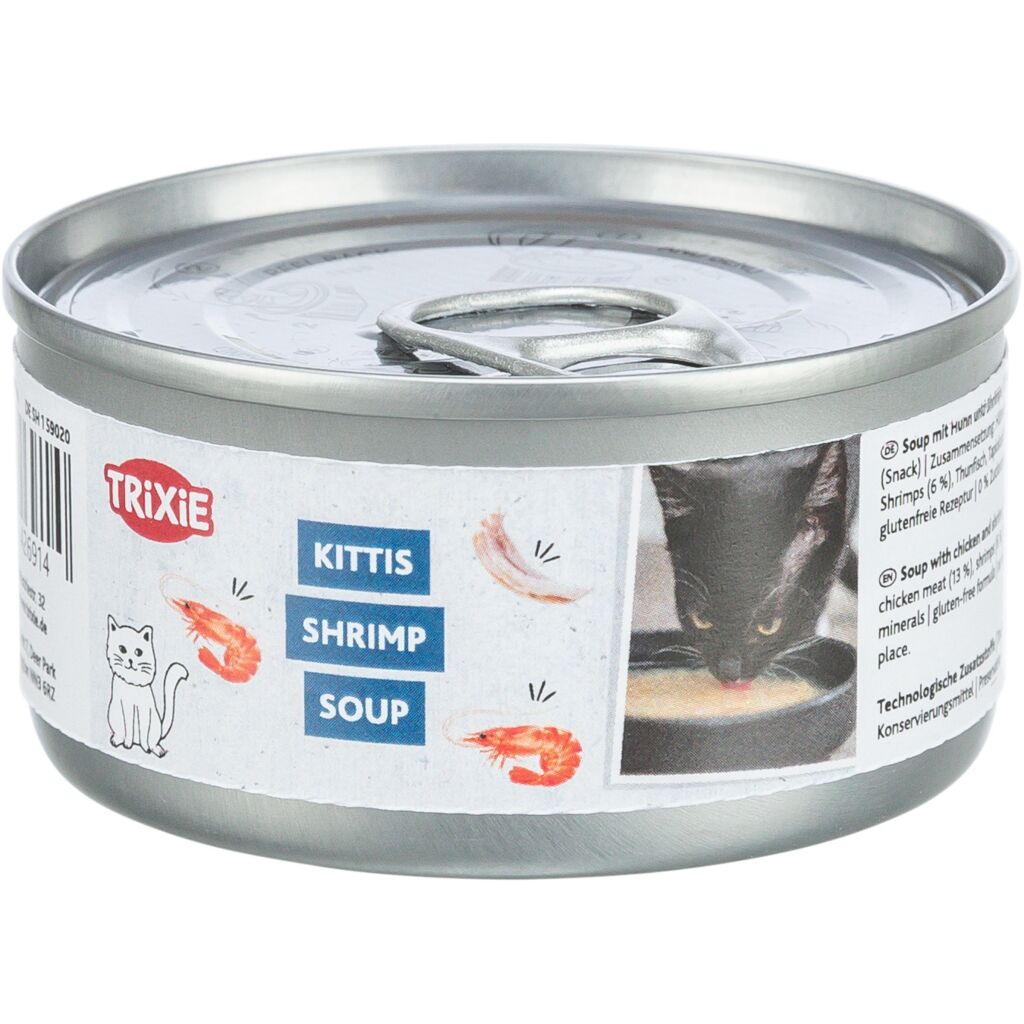 Soup mit Huhn & Shrimps
