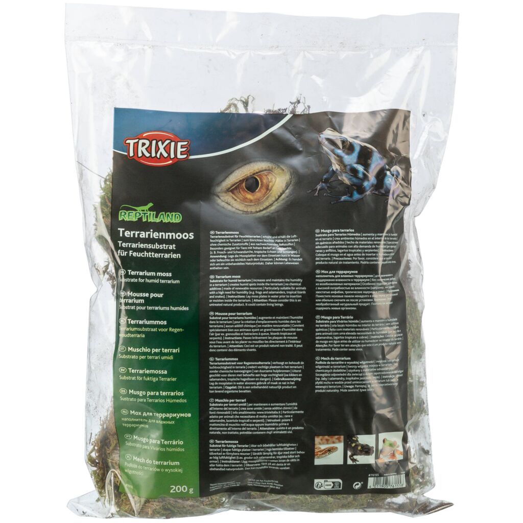 Terrarien-Moos, Substrat für Feuchtterrarien