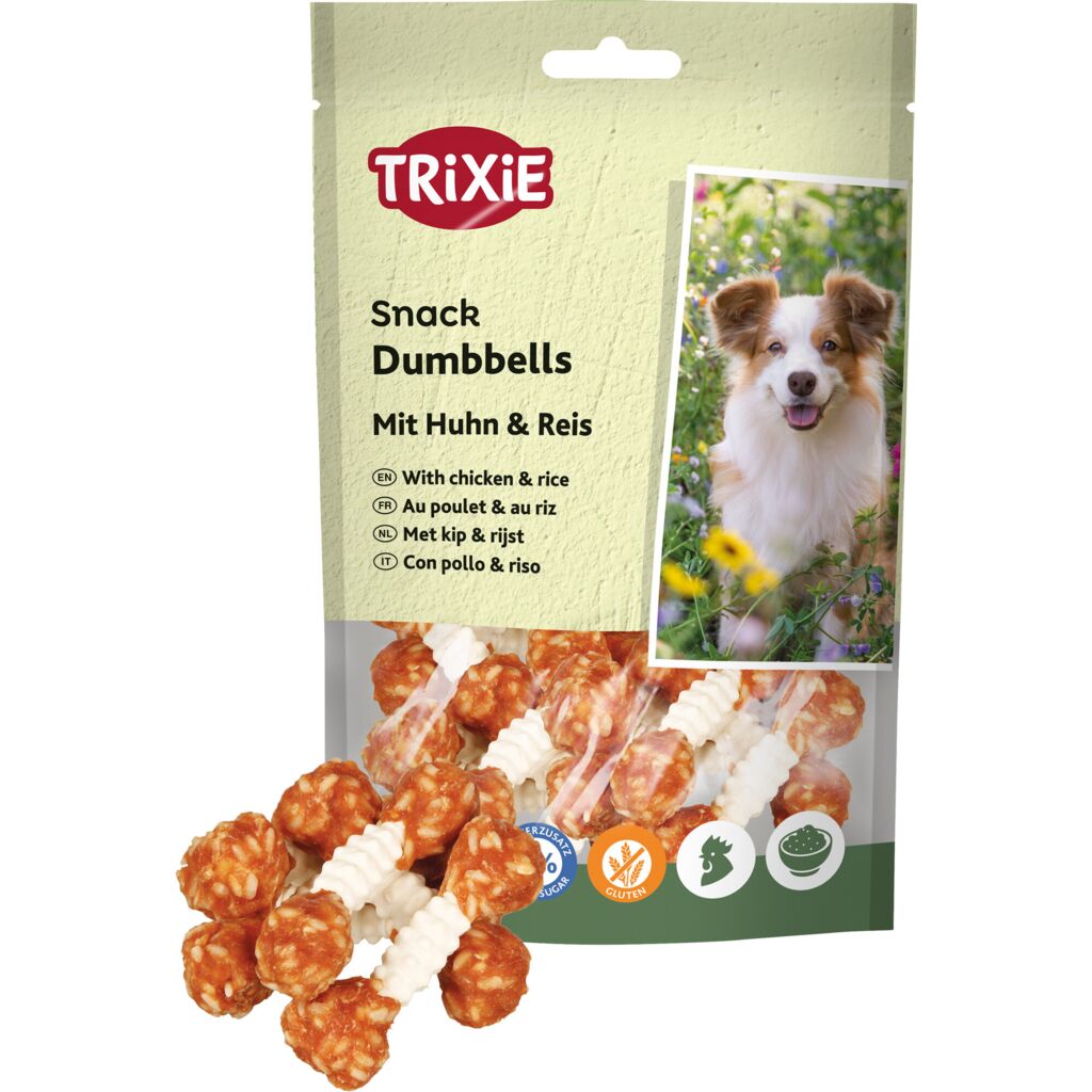 Dumbbells mit Huhn und Reis