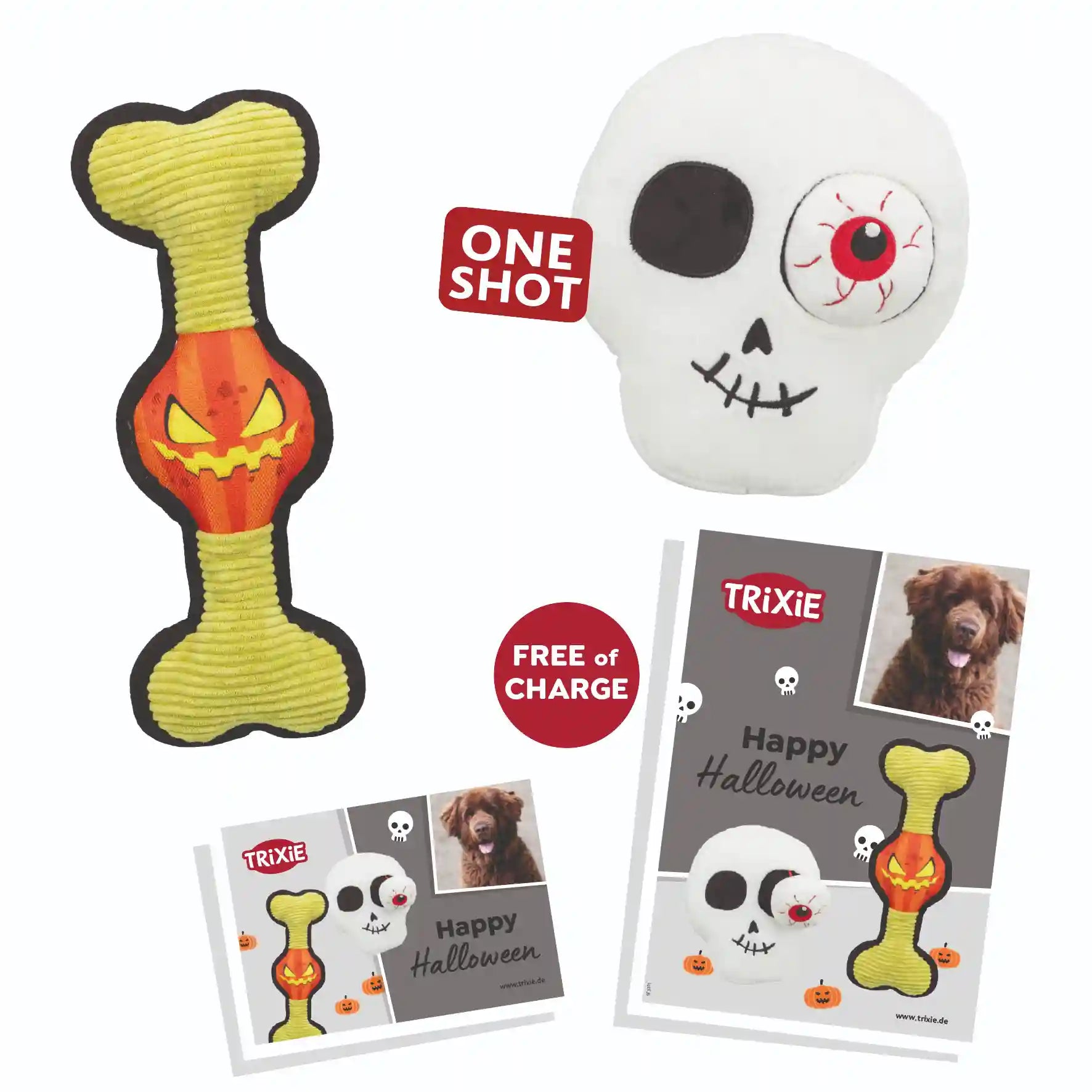 Paket Halloween, Plüsch, 12 St.