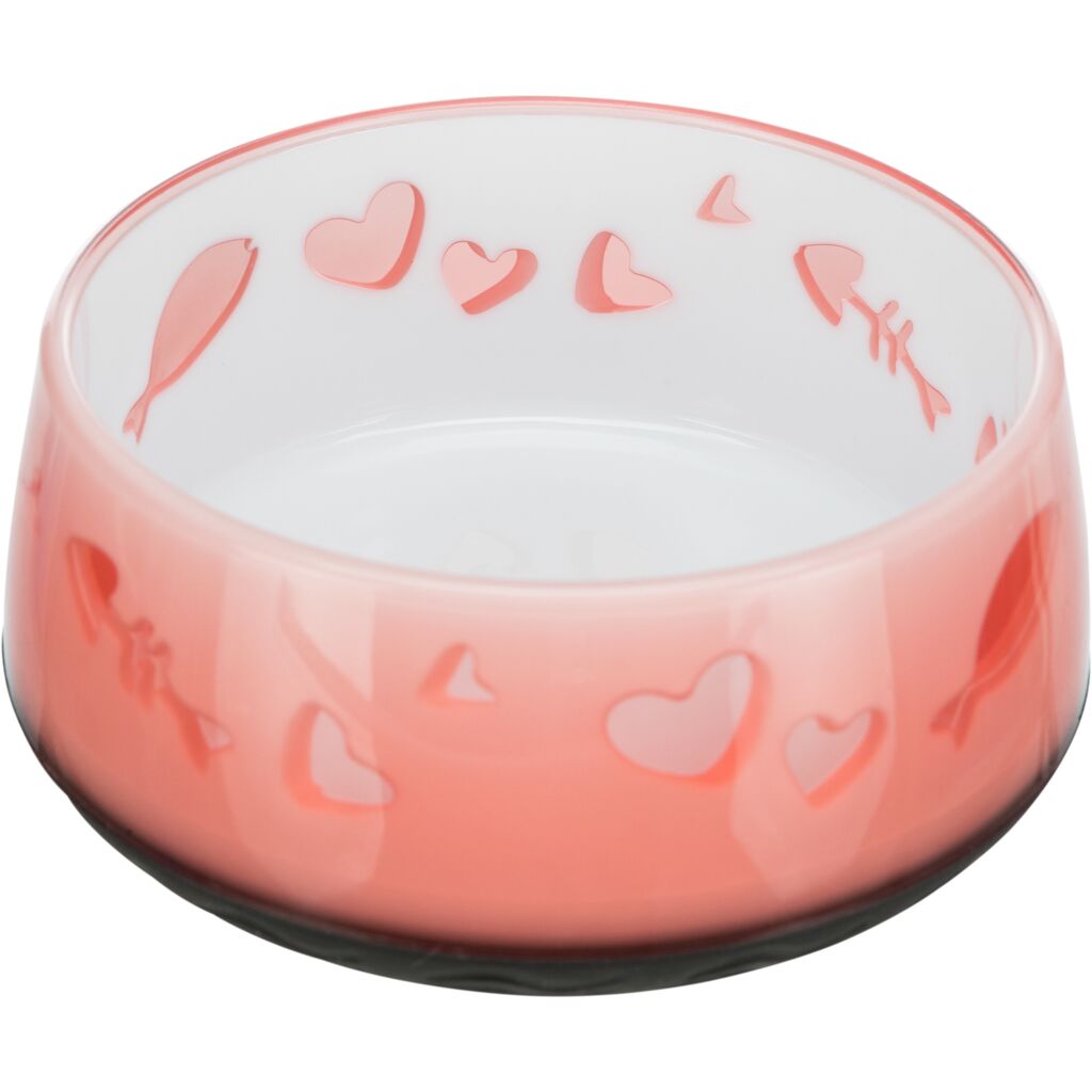 Napf, Fisch-Herz-Motiv, Kunststoff/Gummi