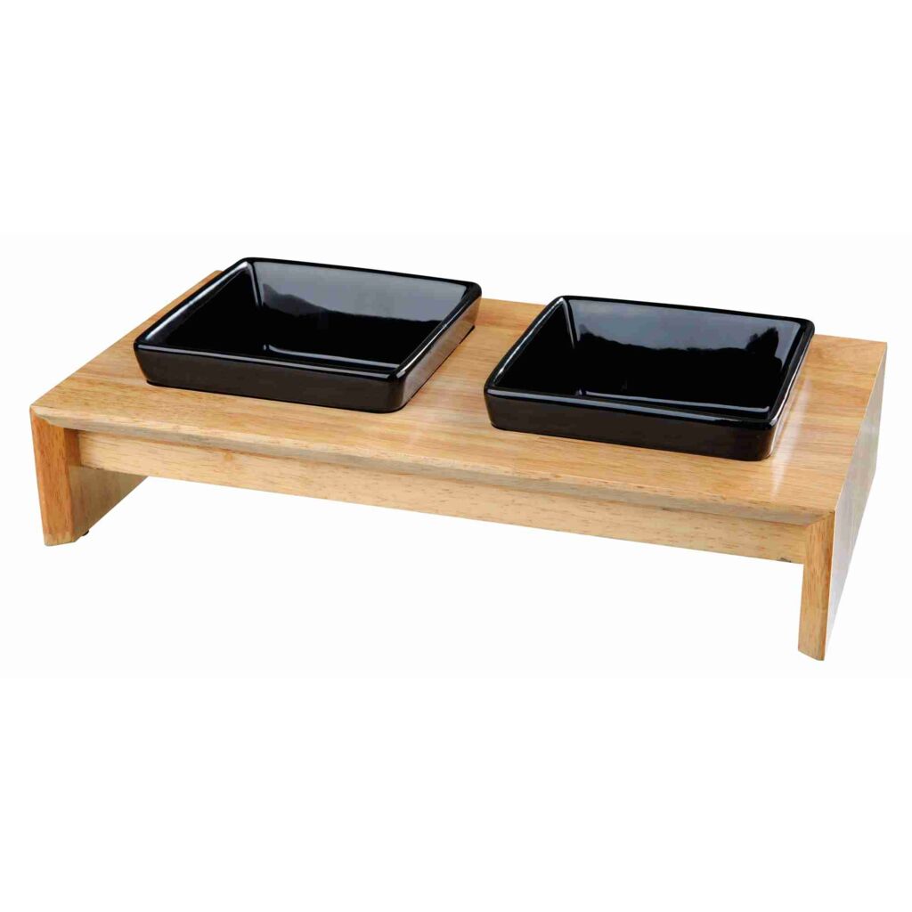Napf-Set, Keramik/Holz