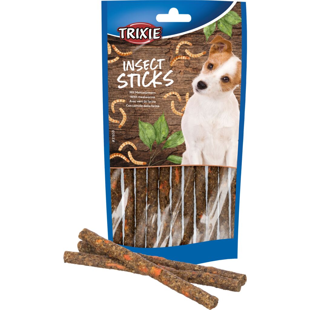 Insect Sticks mit Mehlwürmern