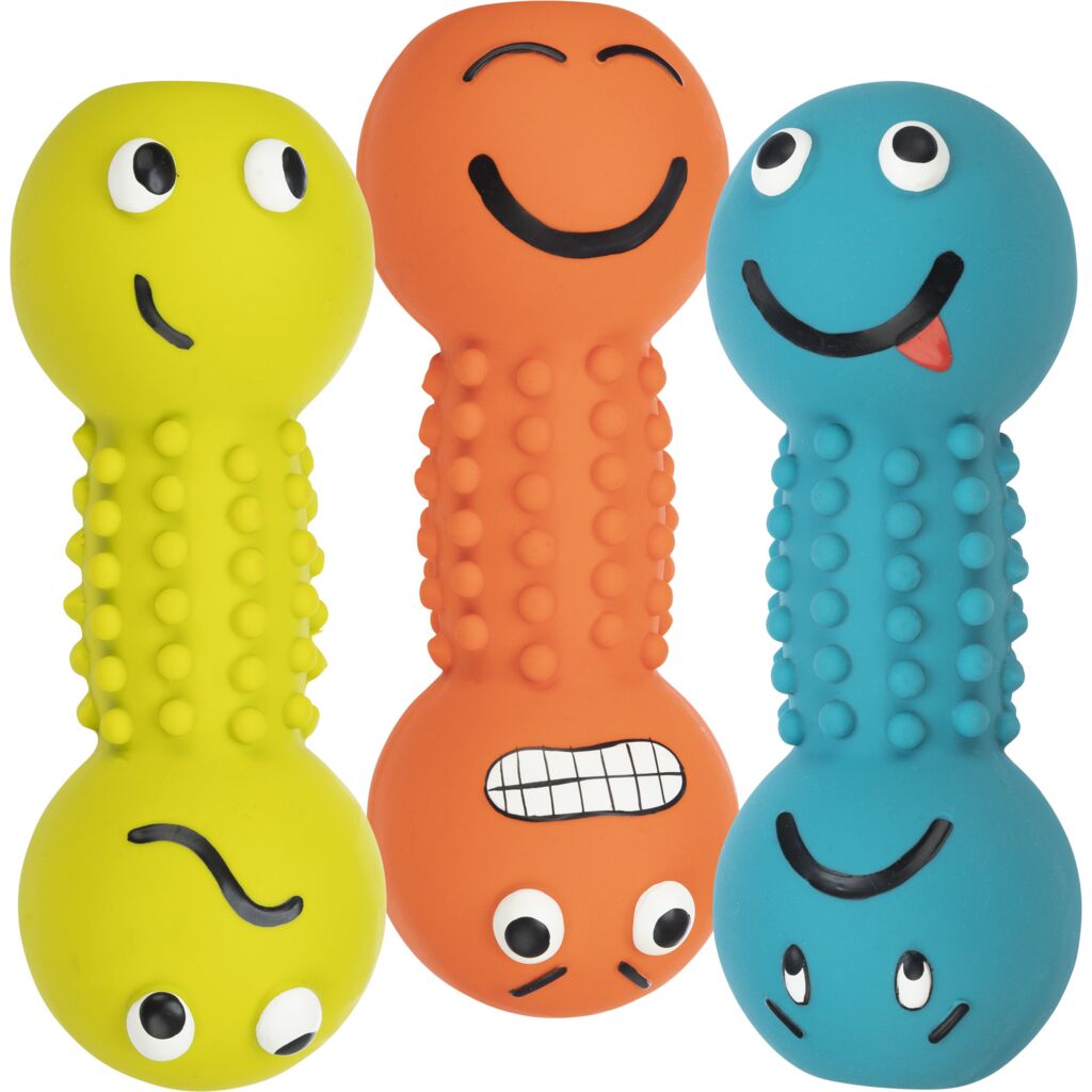 Smiley-Hantel, Latex/Polyestervlies