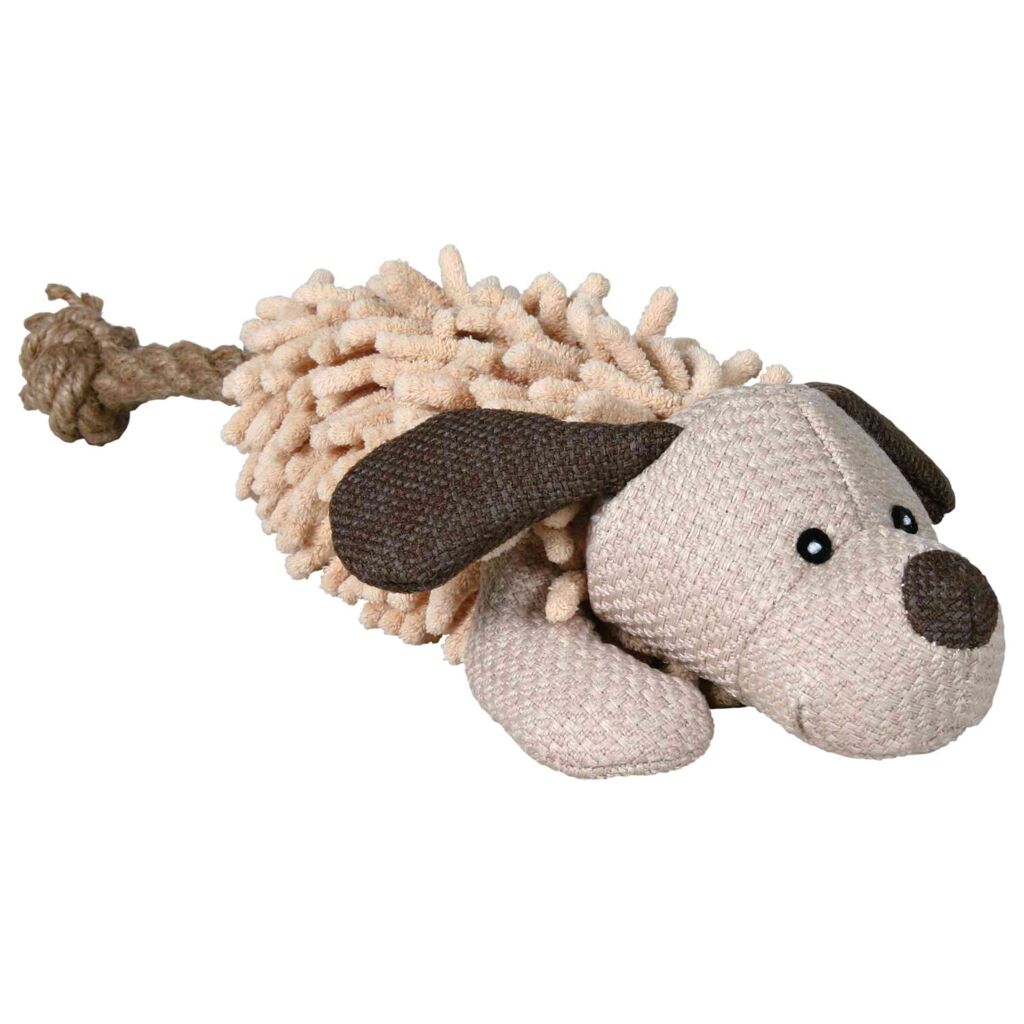 Hund mit Tau, Stoff/Plüsch