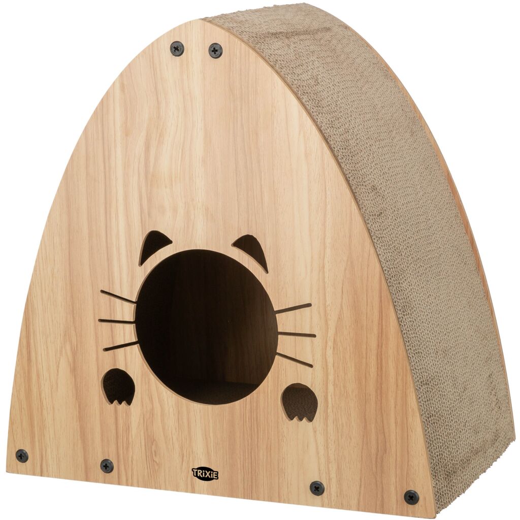 Kratzhaus, Kratzpappe/MDF