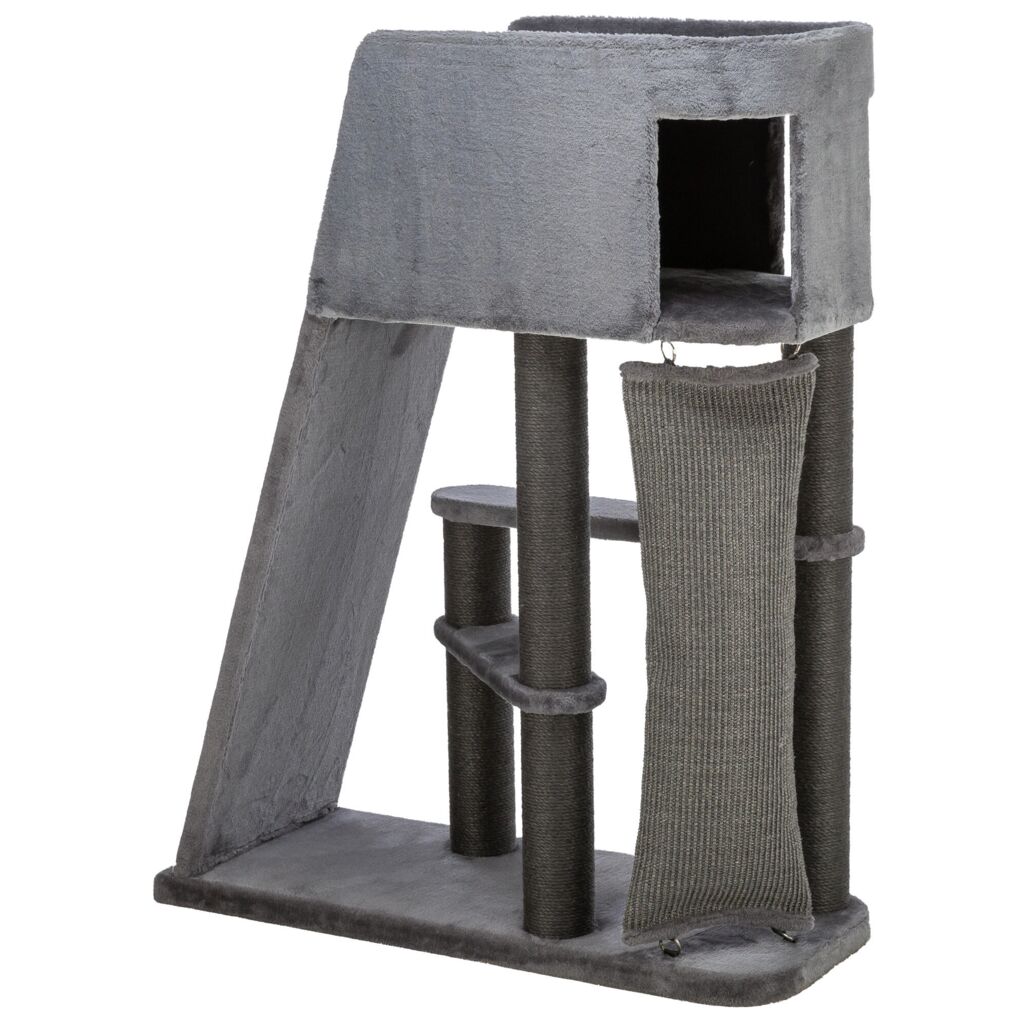 Kratzbaum Active, grau mit Kletterrampe