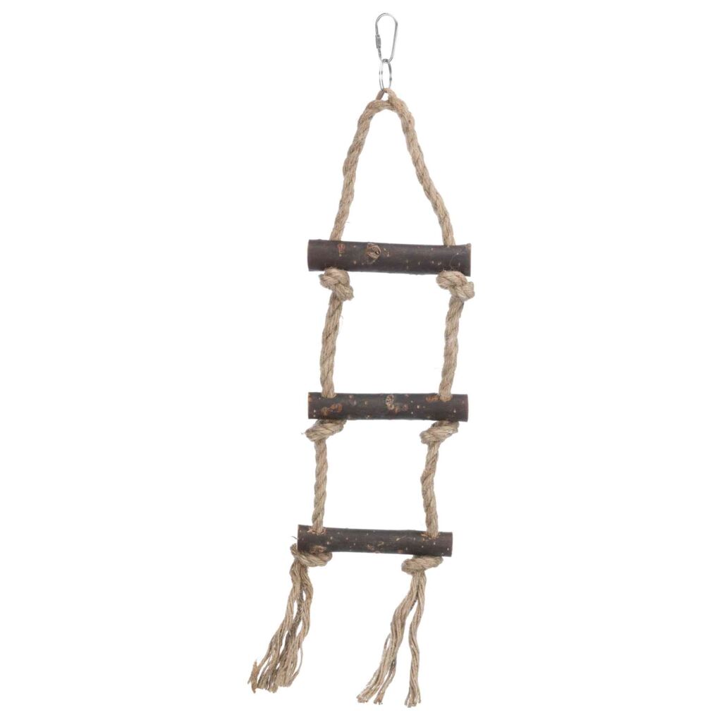 Strickleiter, Rindenholz/Sisal