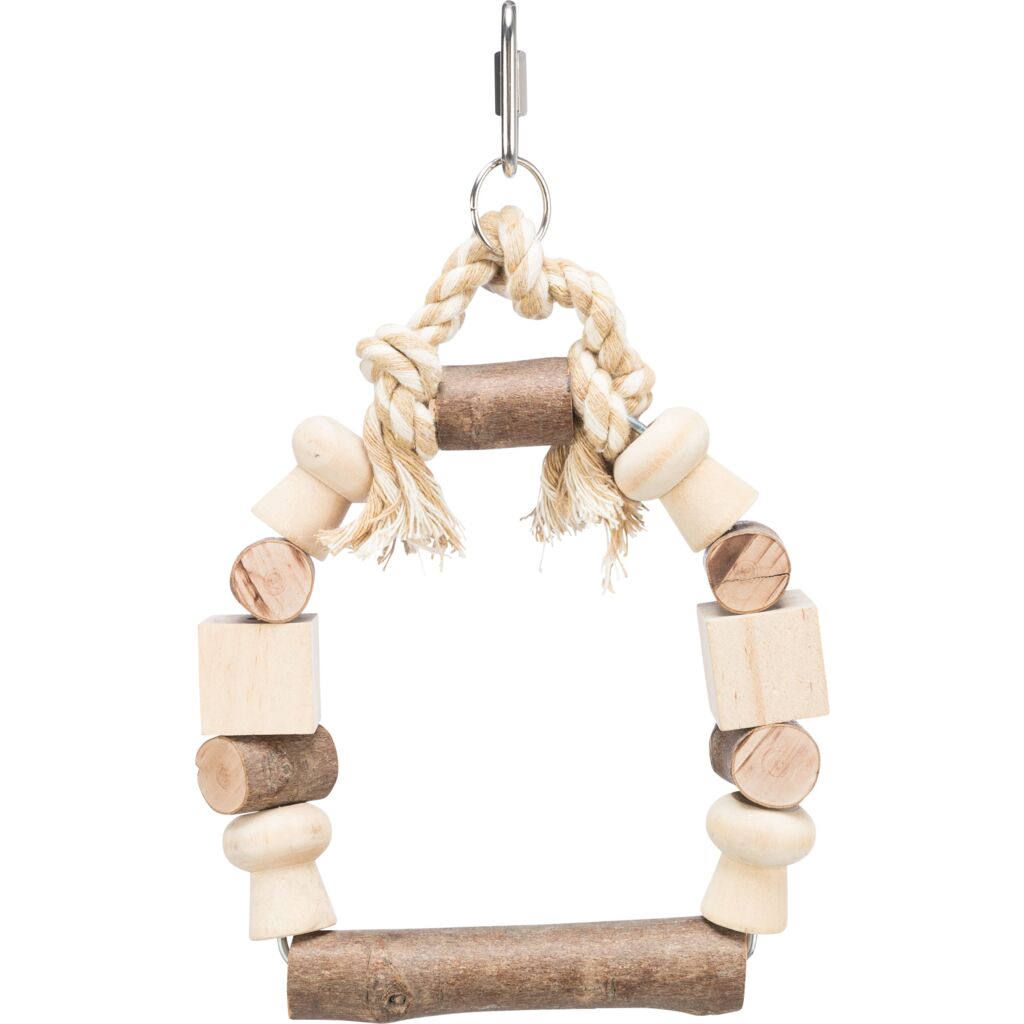 Bogenschaukel mit Klötzen, Holz