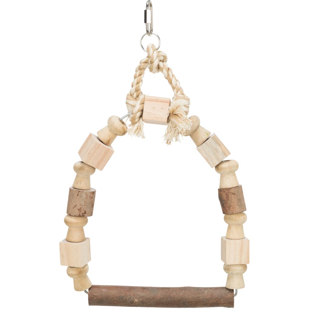 Bogenschaukel mit Holzklötzen, Holz