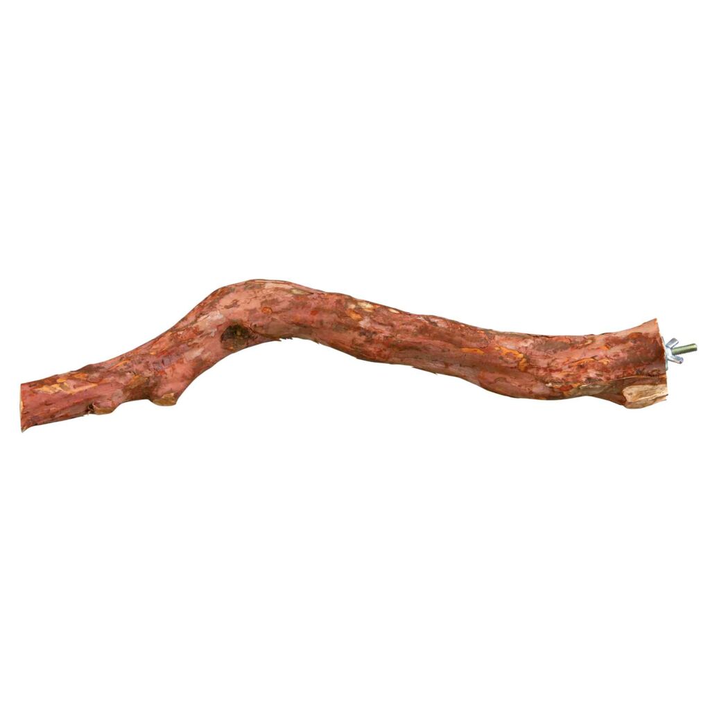 Sitzstange mit Schraubbefestigung, Rindenholz