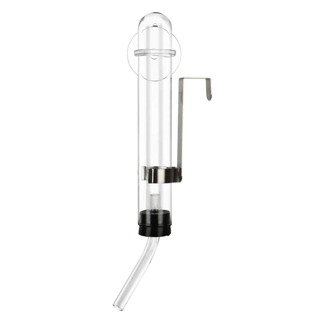 Tränke mit Halter/Saughalter, Glas