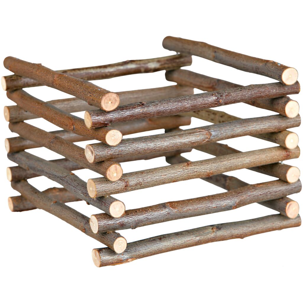 Heuraufe zum Aufstellen, Rindenholz