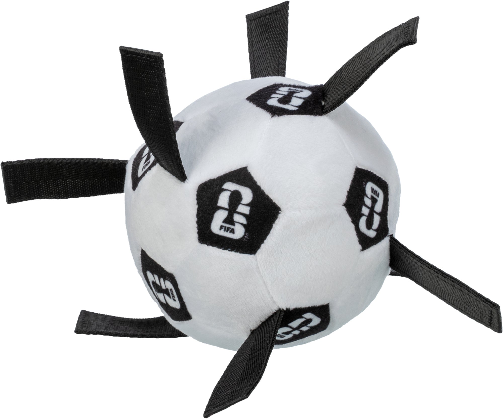 Trixie FIFA 2026 weicher Ball, 12 cm, schwarz