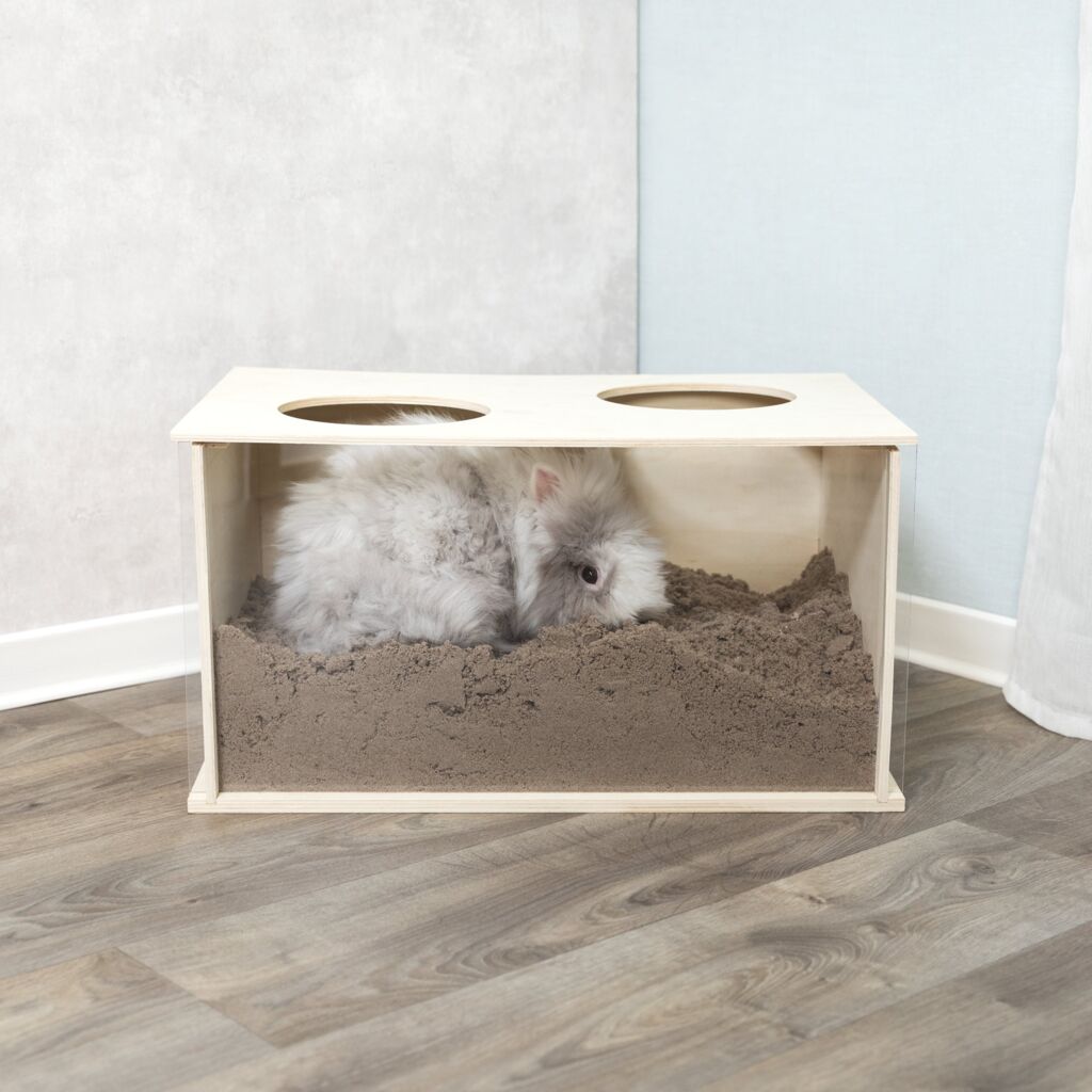 Buddelkiste, Kaninchen, Holz