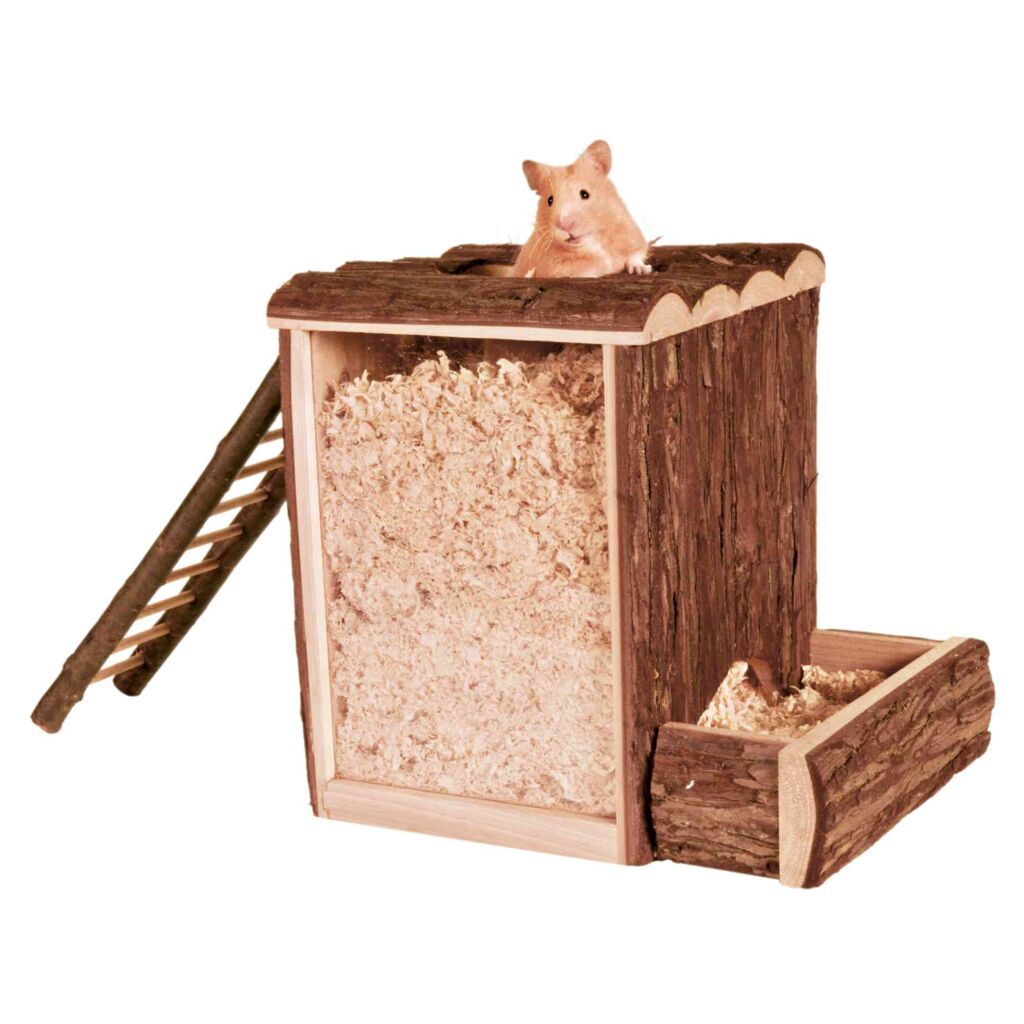 Buddelturm, Hamster, Rindenholz