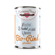 Herzenshund Bio-Rind mit Bio-Zucchini - getreidefrei