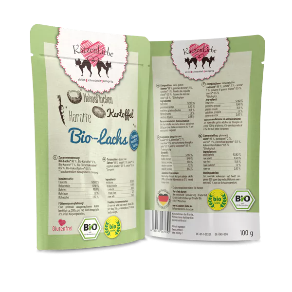 Katzenliebe Bio-Lachs mit Bio-Kartoffel
